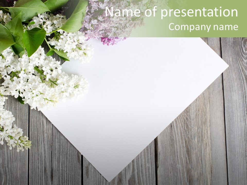 Tree Plant Outdoors PowerPoint Template