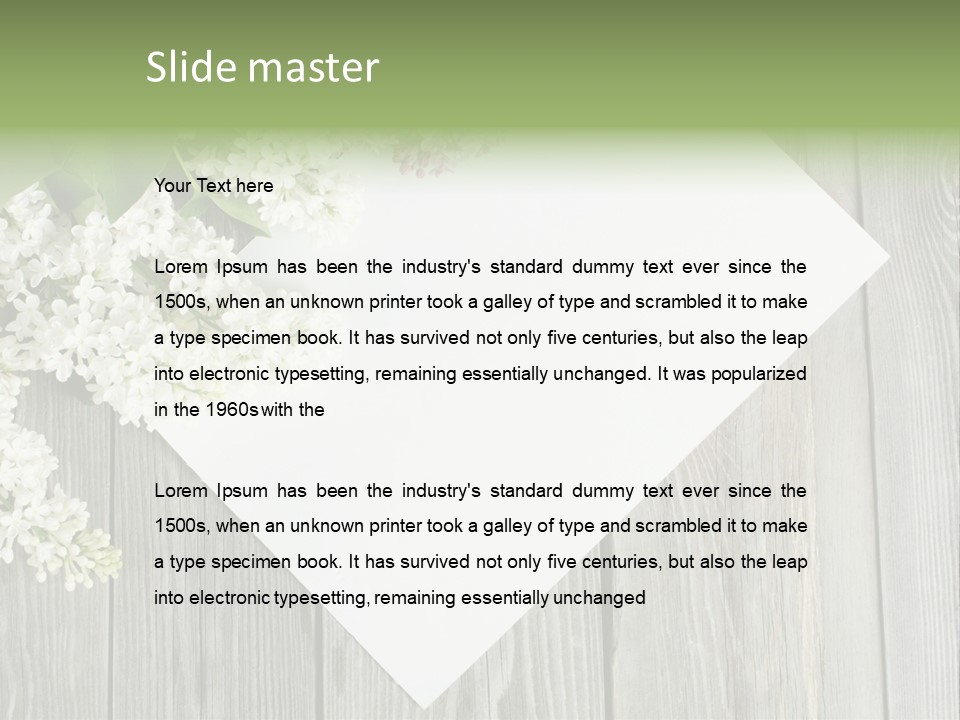 Tree Plant Outdoors PowerPoint Template