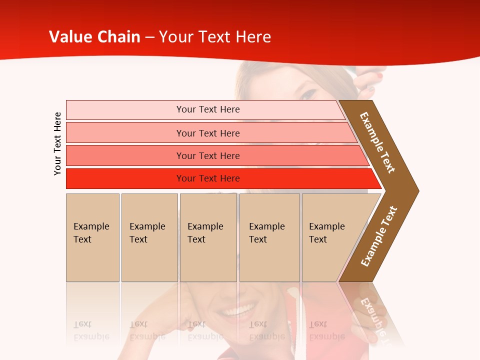 Girl Holding Advert PowerPoint Template