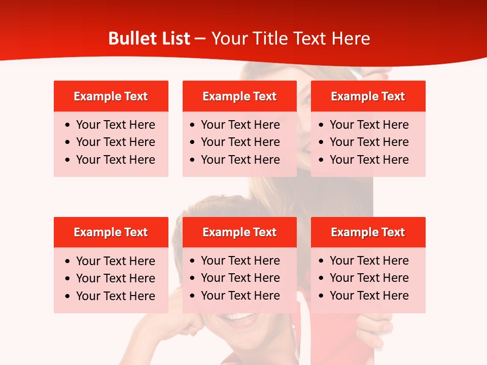 Girl Holding Advert PowerPoint Template