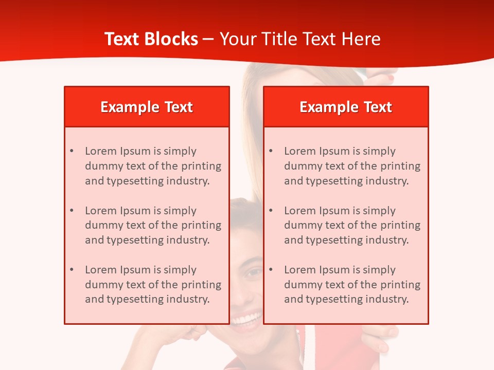 Girl Holding Advert PowerPoint Template