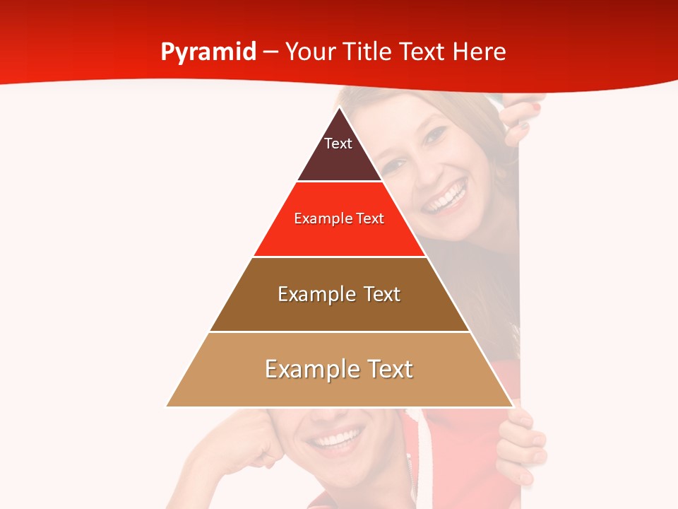 Girl Holding Advert PowerPoint Template