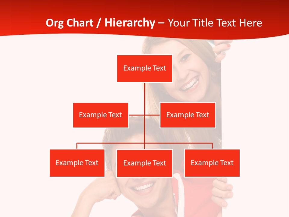 Girl Holding Advert PowerPoint Template