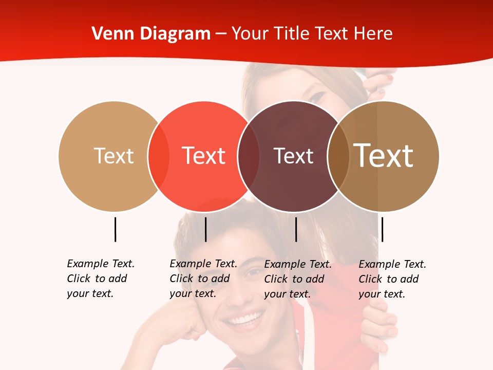 Girl Holding Advert PowerPoint Template