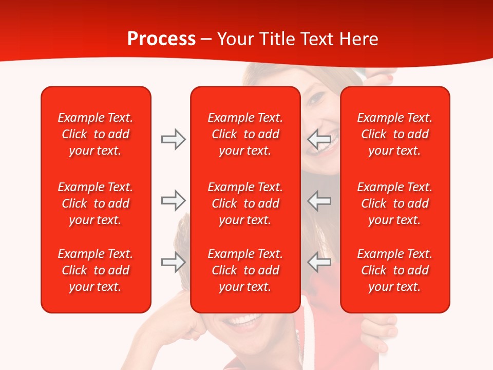 Girl Holding Advert PowerPoint Template