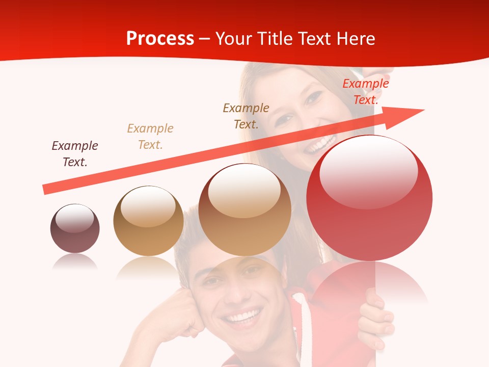 Girl Holding Advert PowerPoint Template