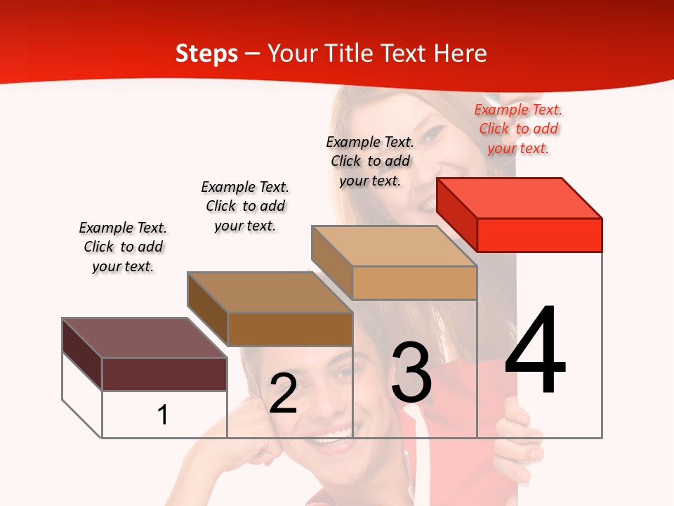 Girl Holding Advert PowerPoint Template