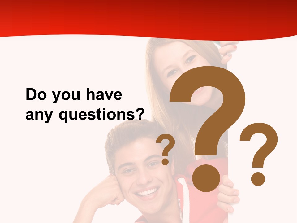 Girl Holding Advert PowerPoint Template