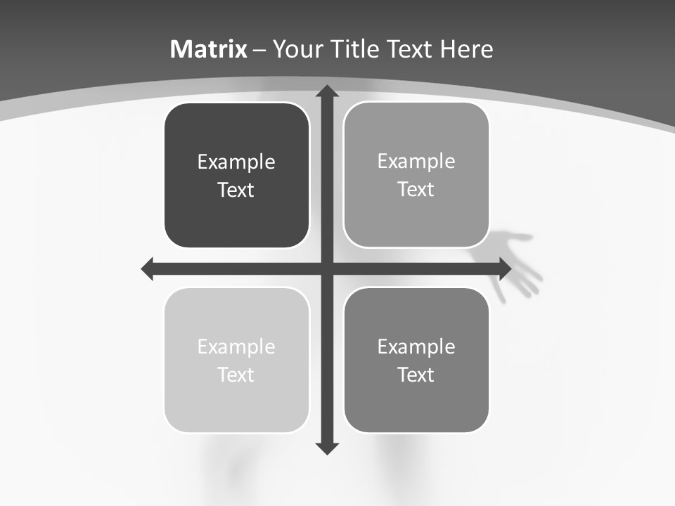 Shape Curtain Finger PowerPoint Template