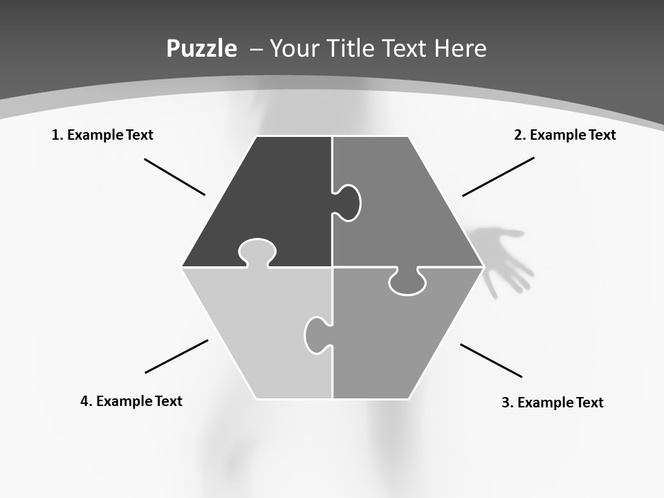 Shape Curtain Finger PowerPoint Template