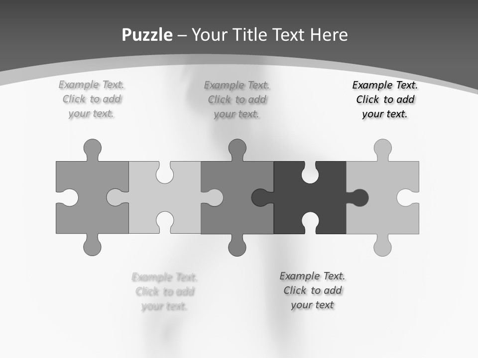 Shape Curtain Finger PowerPoint Template