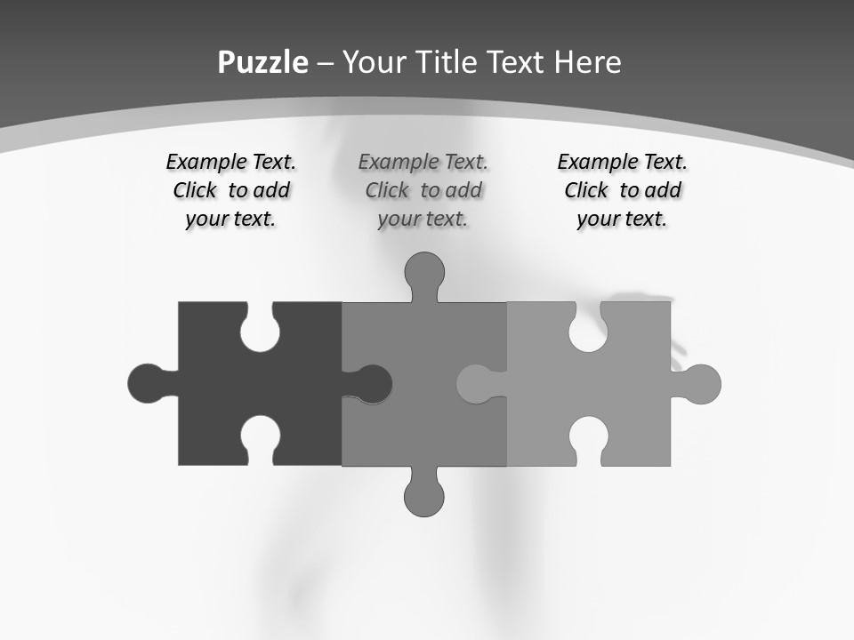 Shape Curtain Finger PowerPoint Template