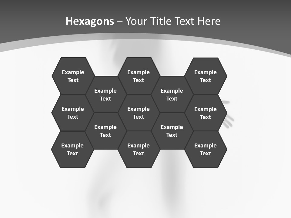 Shape Curtain Finger PowerPoint Template