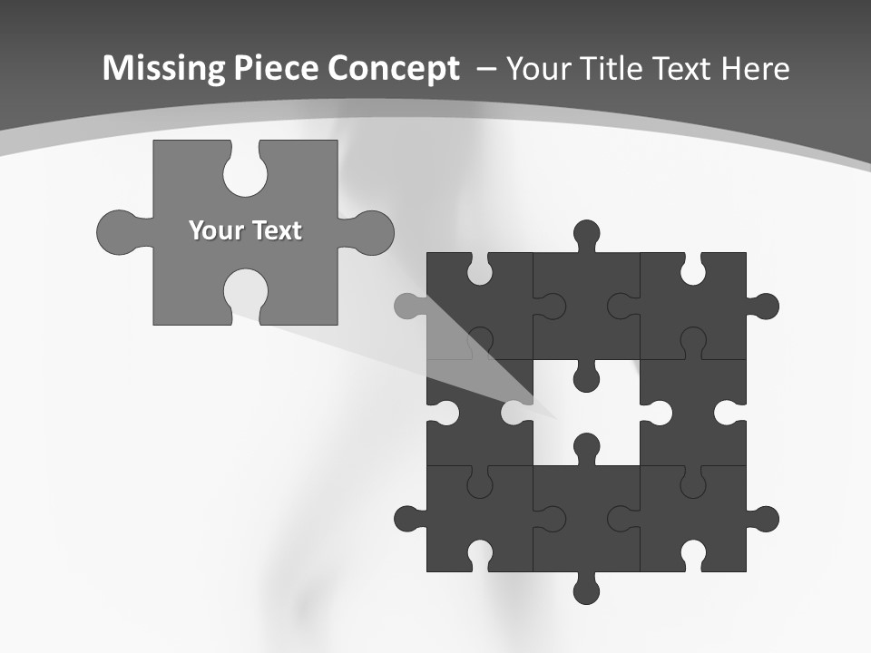 Shape Curtain Finger PowerPoint Template