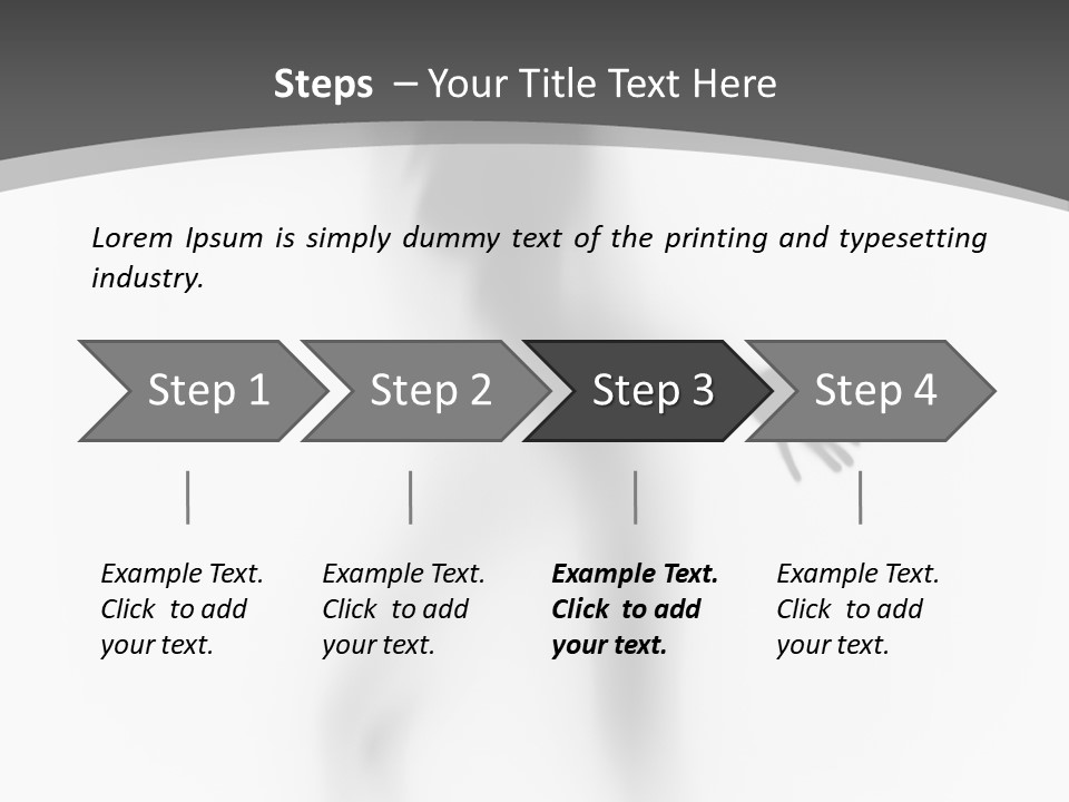 Shape Curtain Finger PowerPoint Template
