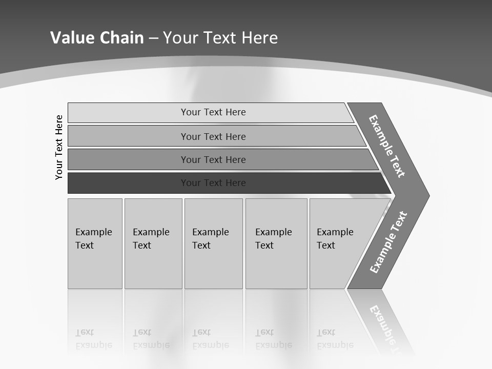 Shape Curtain Finger PowerPoint Template
