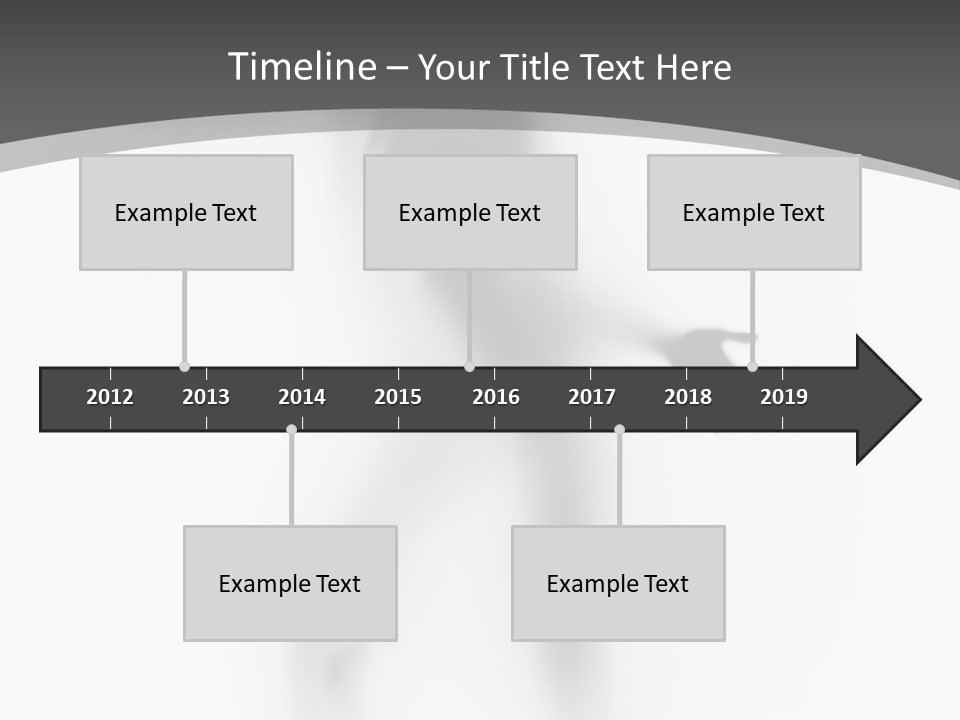 Shape Curtain Finger PowerPoint Template