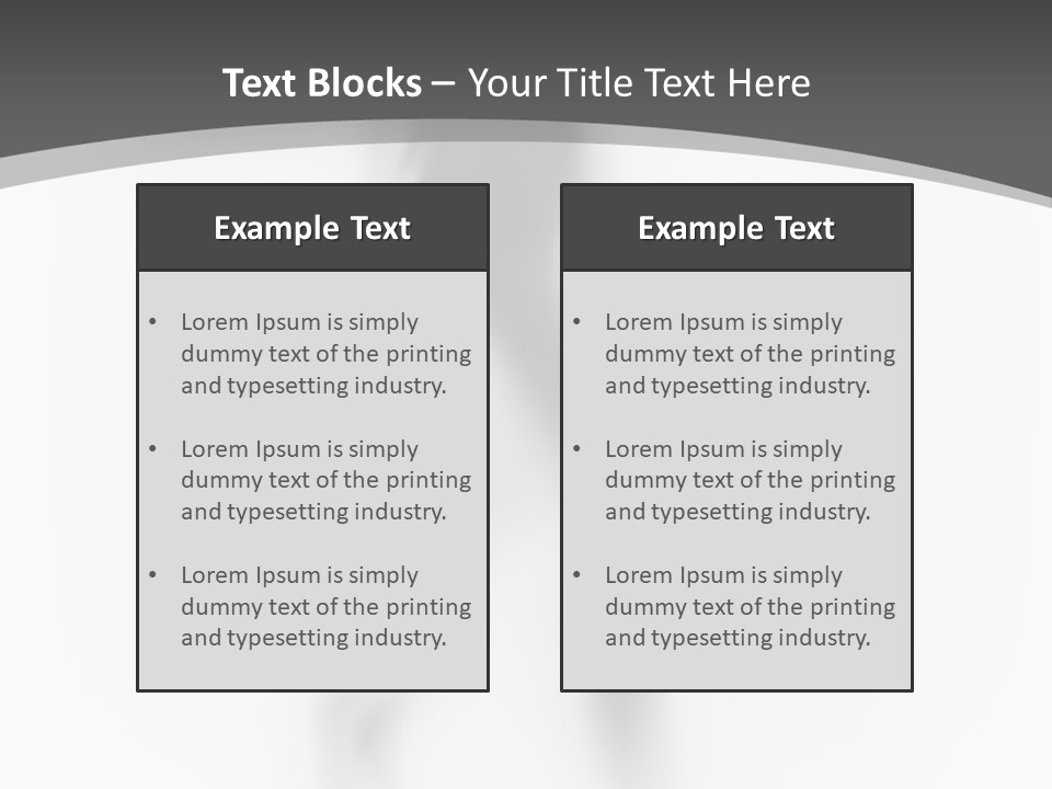 Shape Curtain Finger PowerPoint Template