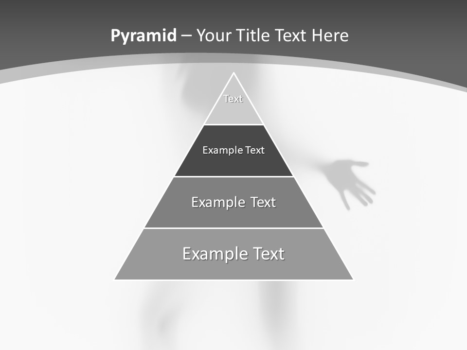 Shape Curtain Finger PowerPoint Template