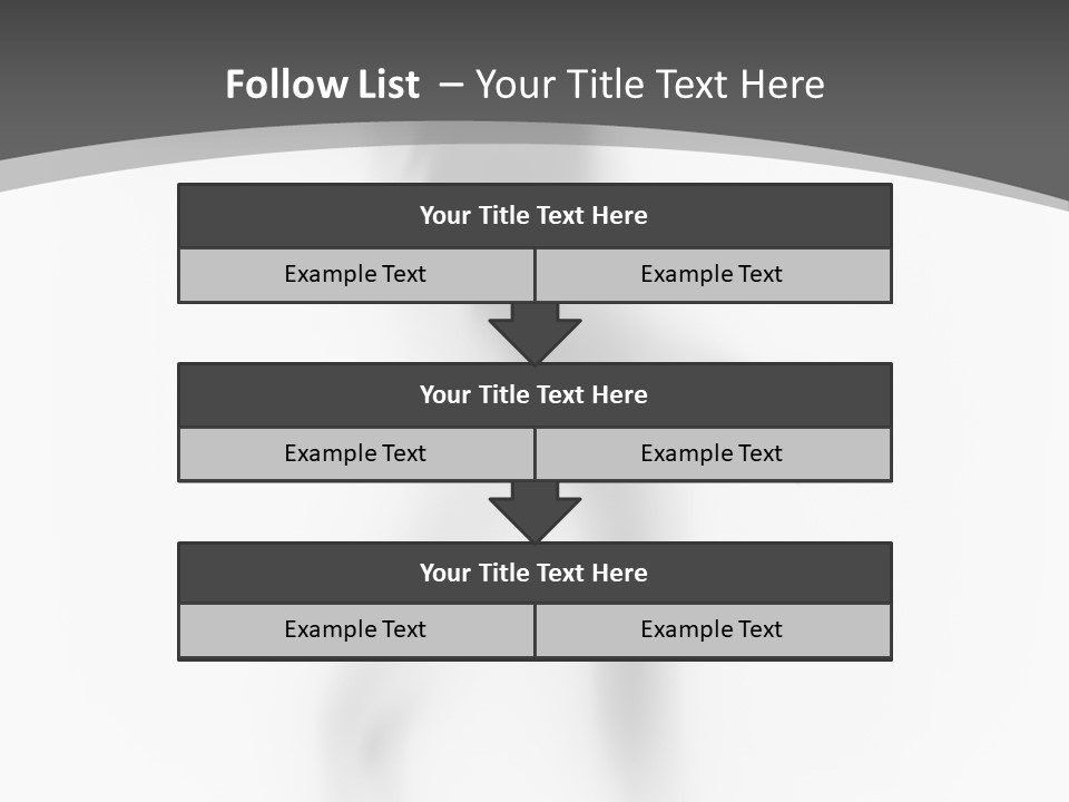Shape Curtain Finger PowerPoint Template