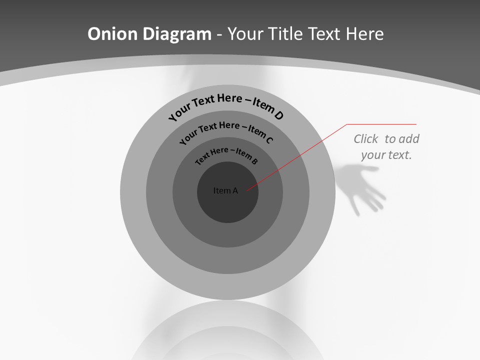 Shape Curtain Finger PowerPoint Template