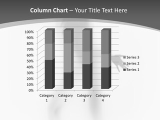 Shape Curtain Finger PowerPoint Template