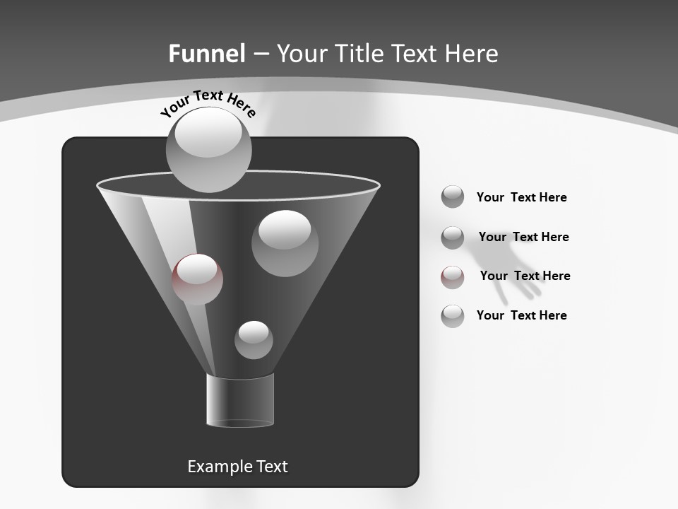 Shape Curtain Finger PowerPoint Template