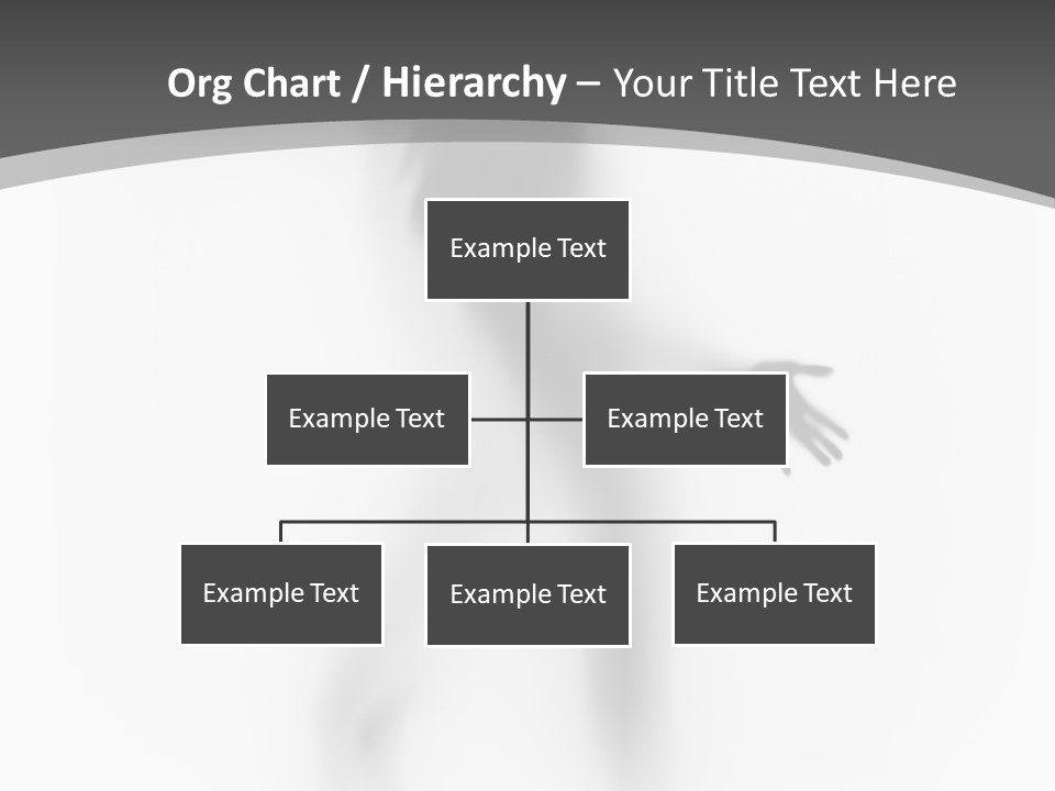 Shape Curtain Finger PowerPoint Template