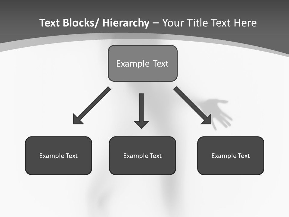 Shape Curtain Finger PowerPoint Template