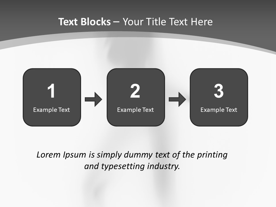 Shape Curtain Finger PowerPoint Template