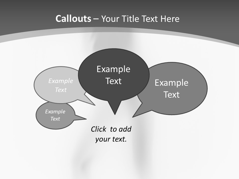 Shape Curtain Finger PowerPoint Template