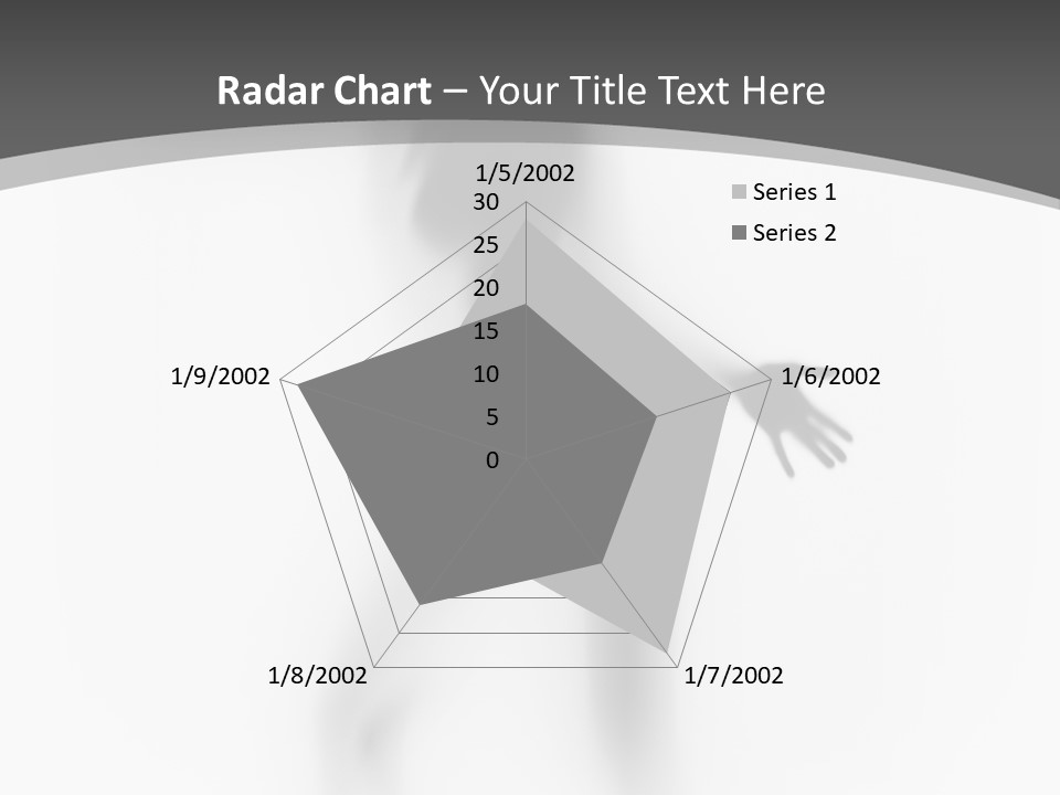 Shape Curtain Finger PowerPoint Template
