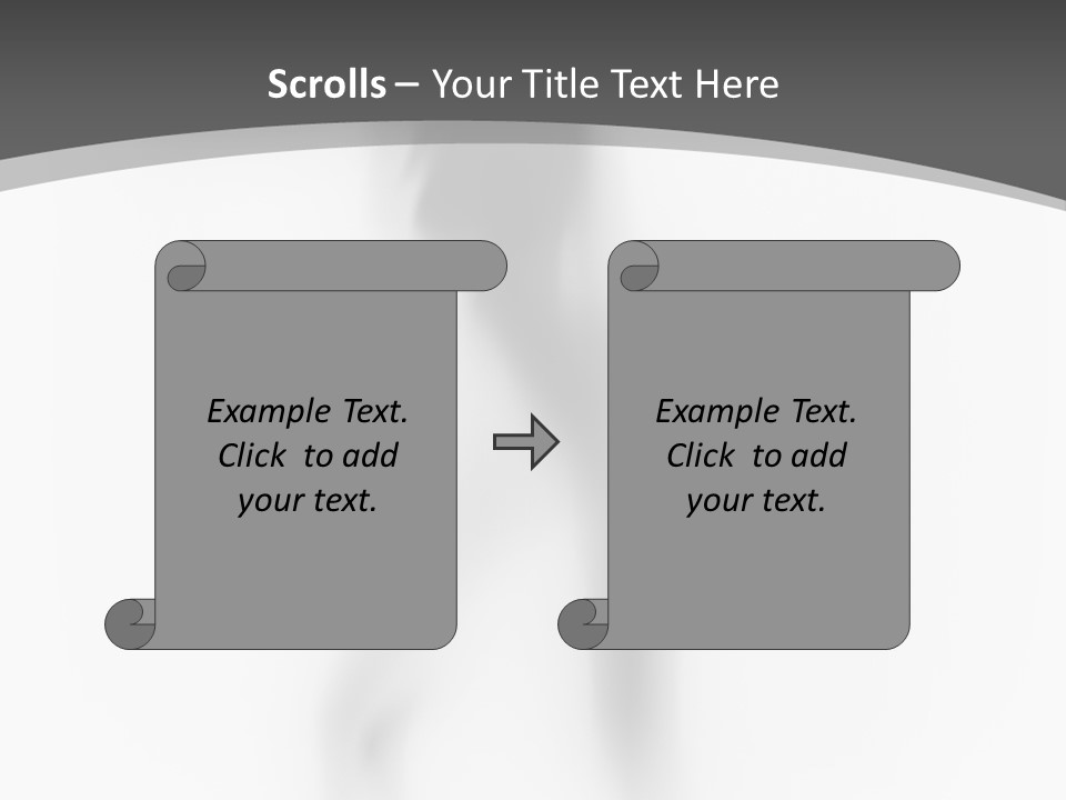 Shape Curtain Finger PowerPoint Template