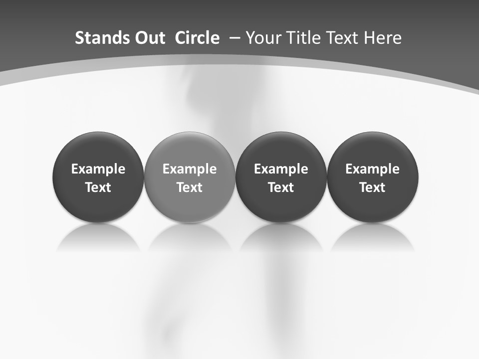 Shape Curtain Finger PowerPoint Template