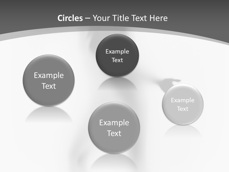 Shape Curtain Finger PowerPoint Template