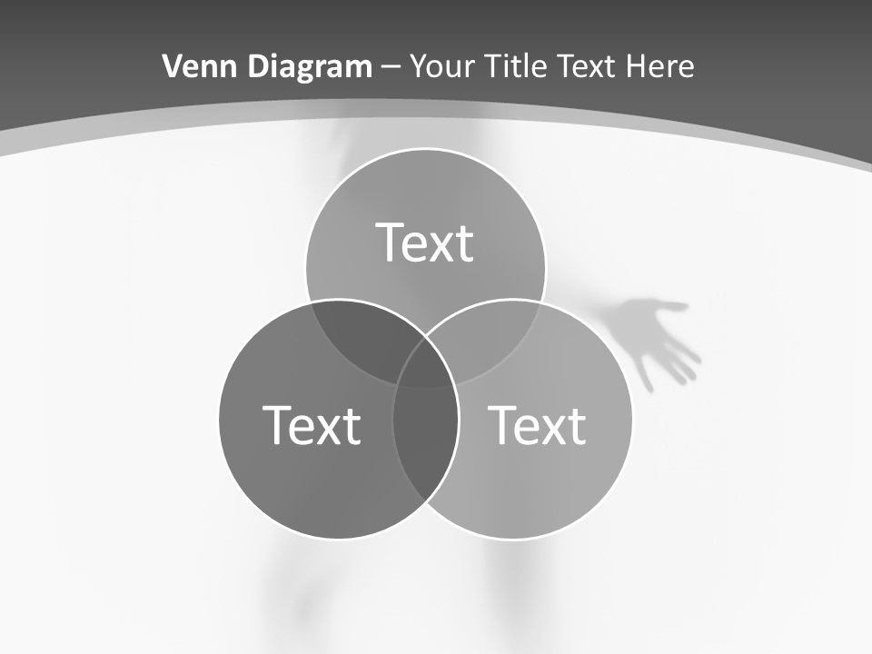 Shape Curtain Finger PowerPoint Template