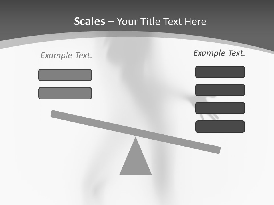 Shape Curtain Finger PowerPoint Template
