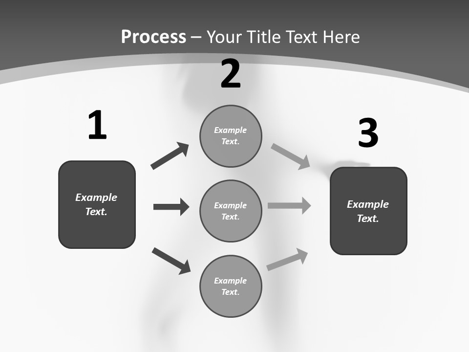 Shape Curtain Finger PowerPoint Template