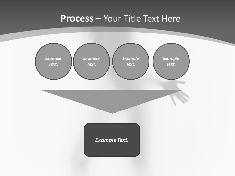 Shape Curtain Finger PowerPoint Template