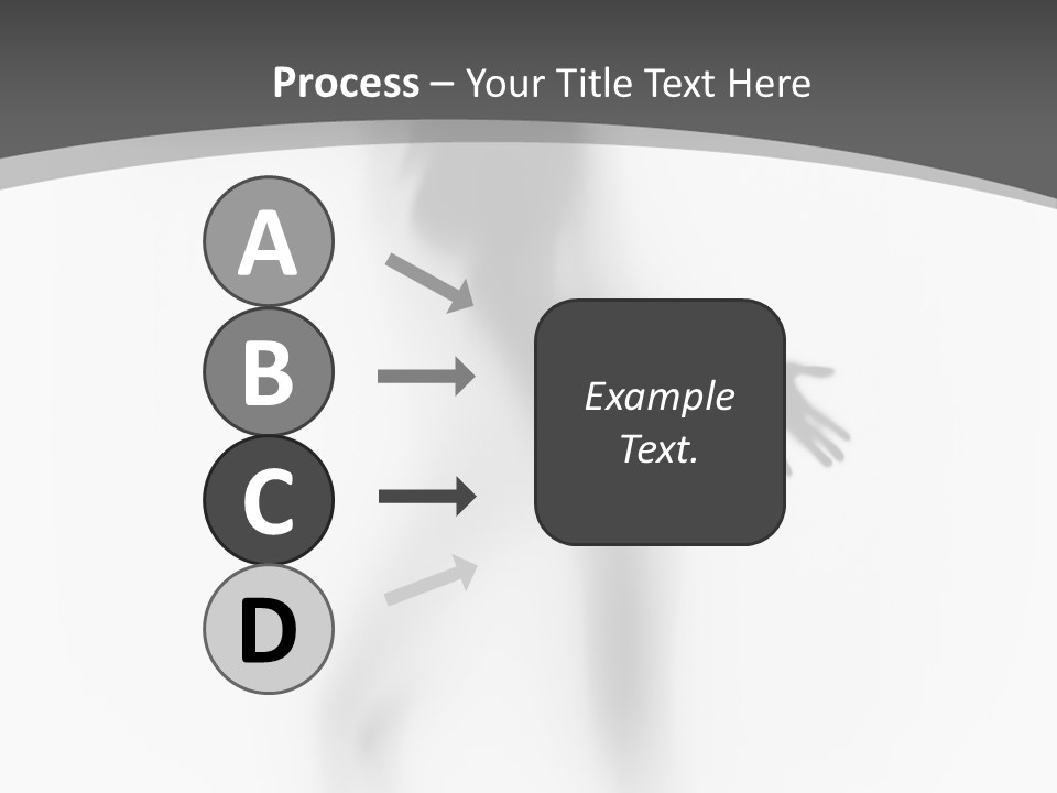 Shape Curtain Finger PowerPoint Template