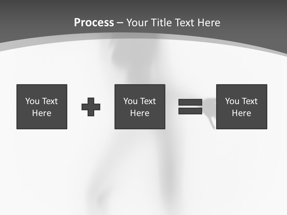 Shape Curtain Finger PowerPoint Template