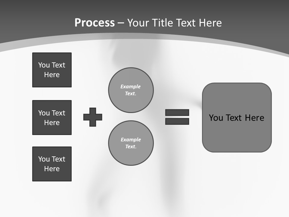 Shape Curtain Finger PowerPoint Template