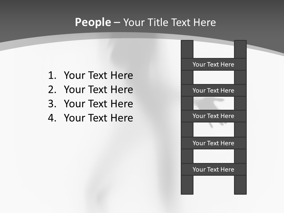 Shape Curtain Finger PowerPoint Template
