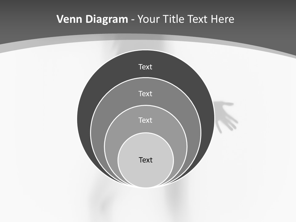 Shape Curtain Finger PowerPoint Template
