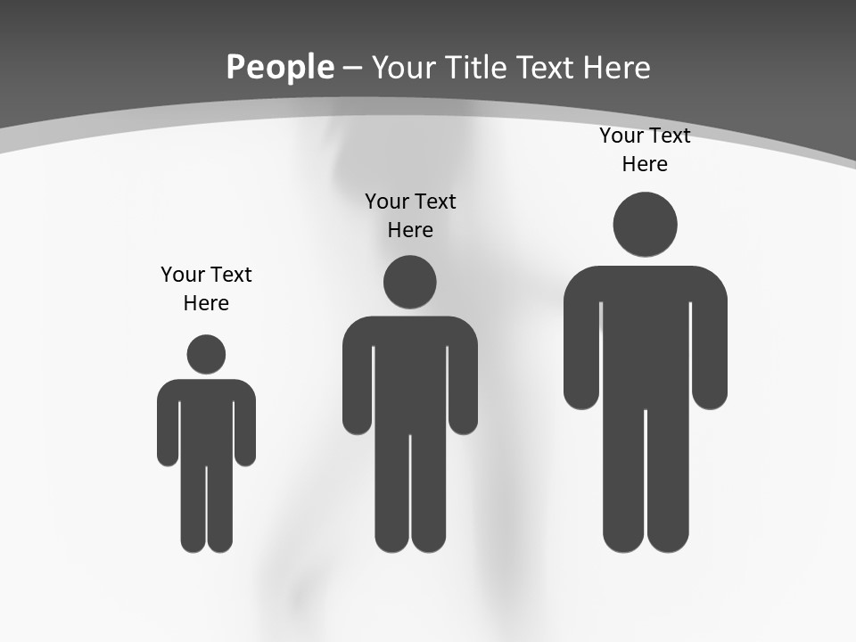 Shape Curtain Finger PowerPoint Template