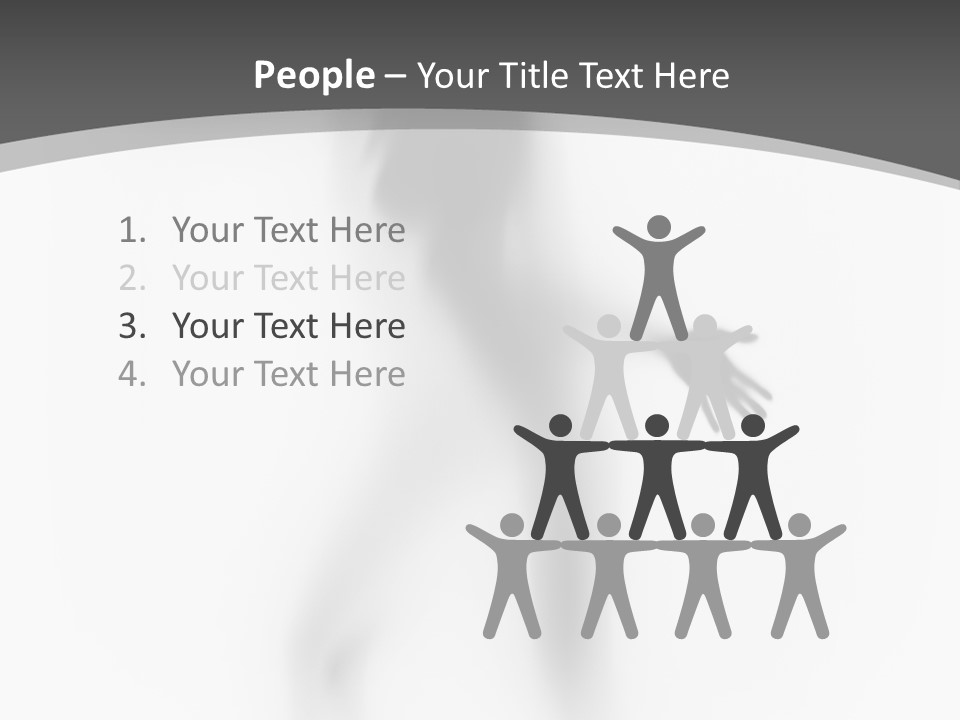 Shape Curtain Finger PowerPoint Template