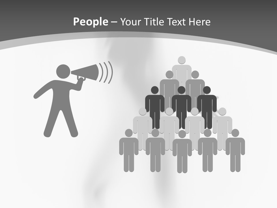 Shape Curtain Finger PowerPoint Template