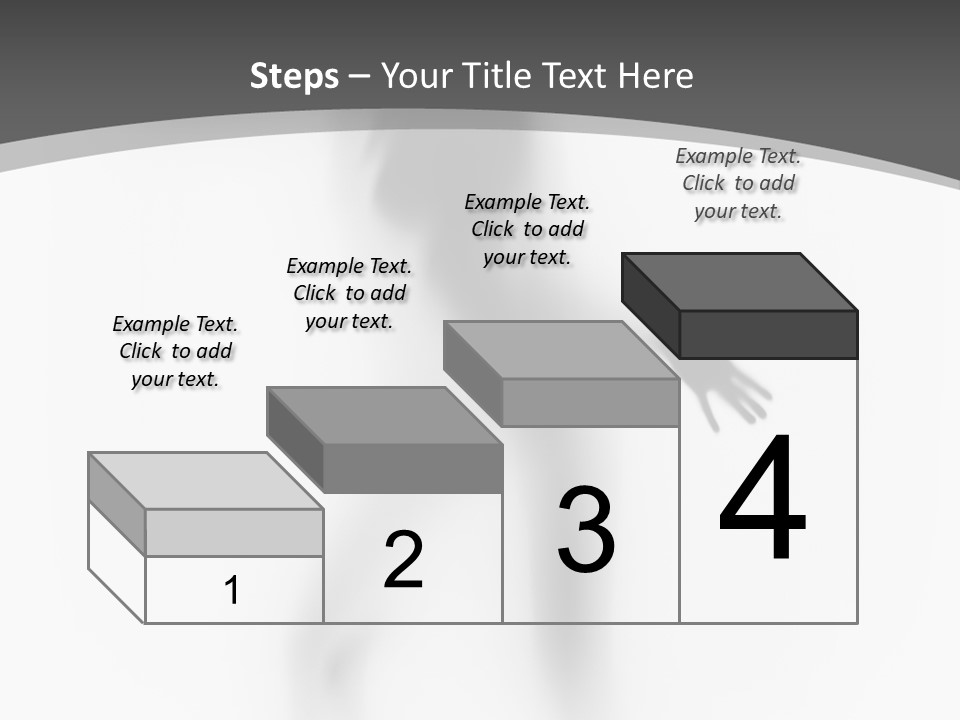 Shape Curtain Finger PowerPoint Template