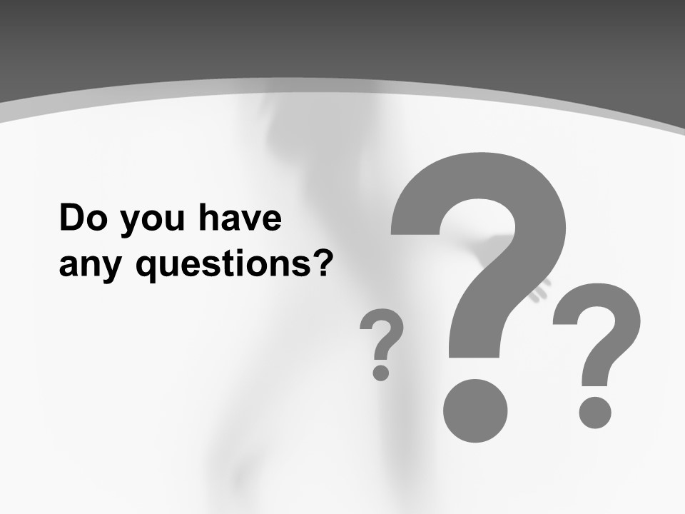 Shape Curtain Finger PowerPoint Template