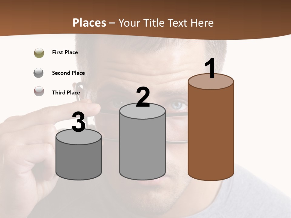 Losing Sight Portrait Human PowerPoint Template